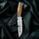 Caucasian knife, tourist "Viking" with scabbard, guard, steel - 40x13, 14.5 cm