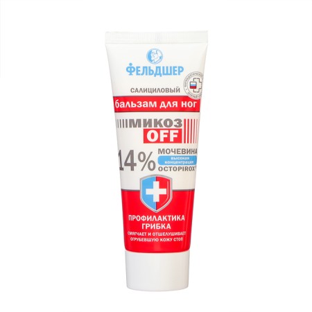 Feom salicylic balm Feldsher "Mikozoff" 14% urea and Octopirox, 75 ml