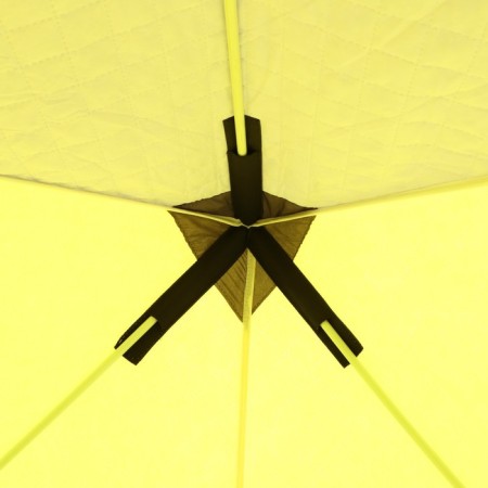 Tent Winter insulated Helios "Cube", 1.75 x 1.75 m, yellow/gray color (HS-Wsci-175YG)-6