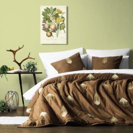 Cover with pillowcases "Alice", size 230x250 cm, brown color