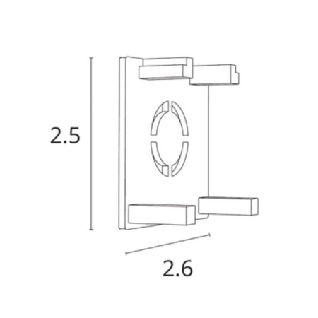 The plug for the ARTE LAMP Optima-CCCESSORES A741106, 2.6x2.5 cm, black-1