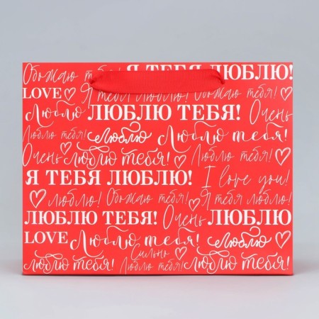 Gift Laminated Horizontal Package, Packaging, "I love", MS 23 x 18 x 10 cm-1