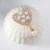 Coramics Casmic "Heart with Flower" with pearls 8.5x8.5x6 cm