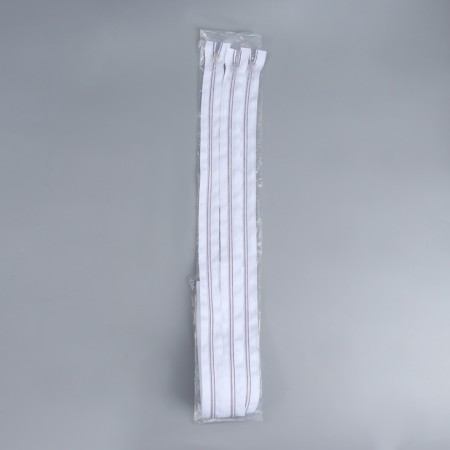 Lightning "Spiral", No. 5, detachable, automatic lock, 80 cm, white/lilac color-2