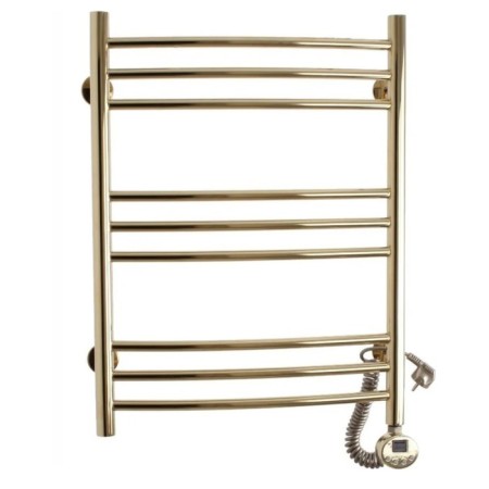 Domoterm electric heated towel rail "Calipso" P9, 500x700 mm, right, gold