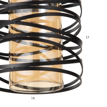 Lamp 2096/1bk E27 40W Black 15x15x100 cm-4