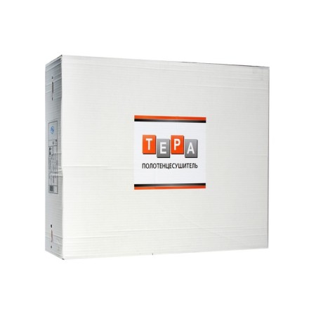 Room -heated towel electric Tera "Classic", 500x800 mm, carbon steel, white-3