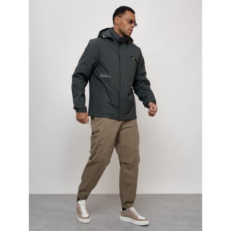 Sports male jacket, size 50, dark gray color-8