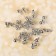 Miniature puppet "garland - ball" length 1 meter, toy: 1.5 × 0.8 cm, silver color