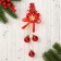 Decoration New Year's "Cozy Fairy Tale" Balls Snowman, 7x23 cm, red