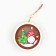 Suspension on a Christmas tree with the light "New Year", diam. 7.5 cm