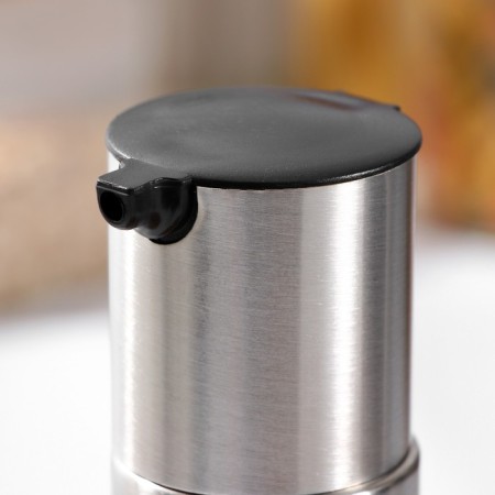 Glass bottle for sauces and oil "Style", 250 ml, h = 18.5 cm, black cover color-4