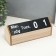 Souvenir wood desktop calendar "Home calendar" black 26x8.5x10.3 cm