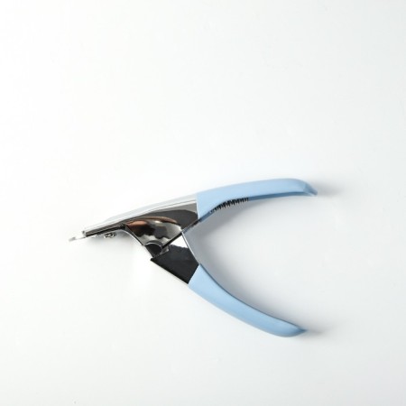 Gilotine clawerus with a rubberized handle, a hole of 7 mm, blue-3