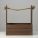 Wooden Kashpo 25.5 × 15 × 30 cm "Provence", pen Kanat, brown