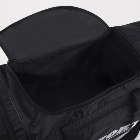 Sports bag, lightning department, 3 outer pockets, long belt, black color-2