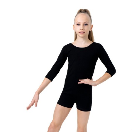A swimsuit for gymnastics and dancing Grace Dance, p. 32, black color-1