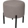 Pouffer "Charlie", 400 × 400 × 450 mm, artificial wool Cardif 06, color is light beige