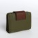 Women's wallet on magnet, green color