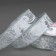 Decorative tape "Jacquard", 25 mm, 9 ± 0.5 m, silver color