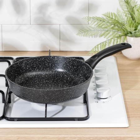 The frying pan “Elite”, d = 24 cm, plastic handle, anti -stick coating, black color-7
