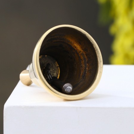 Valdai bell "vertebra No. 3", polished, with a short handle, d = 40 mm-2