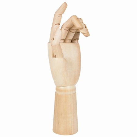 Wooden figure "Anatomical details: left male hand", height 30 cm, brauberg