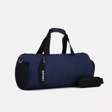 Sports bag with zipper, shoes, long belt, blue color