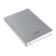 Leduced Diary A5, 160 sheets, attomex.Rigent, solid boumvinyl cover with foam rubber, liesse, block 70 g/m2, silver