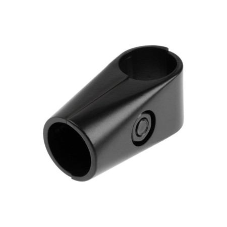 T-shaped connector of two pipes, d = 25 mm, end, black color-1