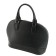 Bag women, genuine leather, black 33x12x27 cm
