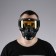Mask glasses for motor vehicles, collapsible, yellow visor, black color