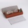 Magnet glass case, length 16 cm, brown color