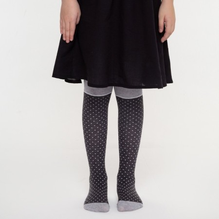 Pantyhose children's "golf", color gray melange, height 98-104-2