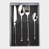 A set of cutlery of stainless steel Magistro "Versailles", 4 objects, silver color
