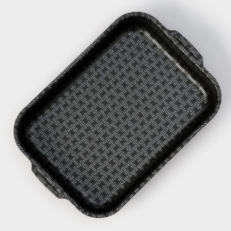 The baking sheet is "hostess", 19 × 25 cm, h = 6 cm, anti -stick coating, burgundy color-1