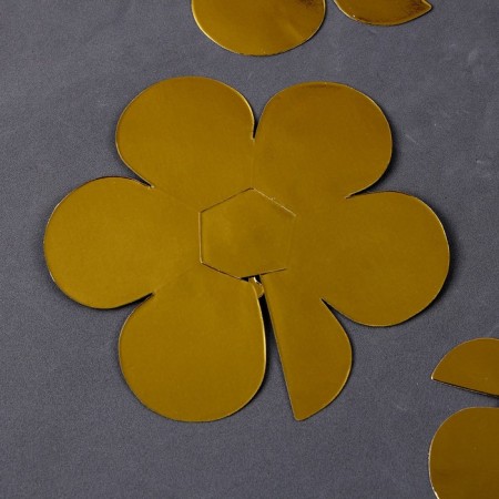 Set for decorating the cake "Flowers", color gold-3