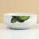 Deep plate ceramic "juicy lime", 14.5 cm, 550 ml, white color