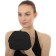 Bradex swimming cap, textile coated, black