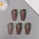 Decor for creativity wood "coffin" set of 5 pcs 5.5x3.4x0.3 cm
