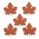 Set of leaves "maple" brilliant large, 5 pcs., Mix color