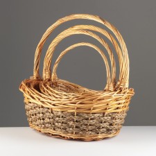 A set of baskets of 4 pcs, 52x41x15/20/45; 43x33x14/18/40; 37x27x11/15/35; 31x21x10/13/30 cm, willow 1055519