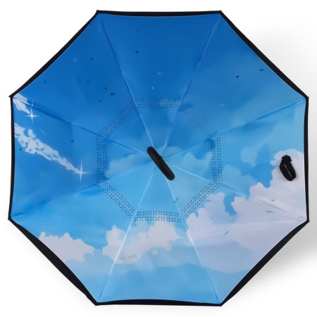 Umbrella - on the contrary, "heaven", mechanical, 8 spokes, r = 53 cm, color mix-3