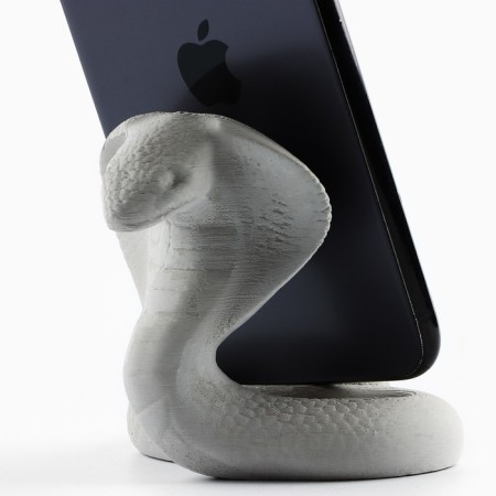 Top for the phone New Year's souvenir "New Year: Cobra", gray, 8.5 x 7.5 cm-6