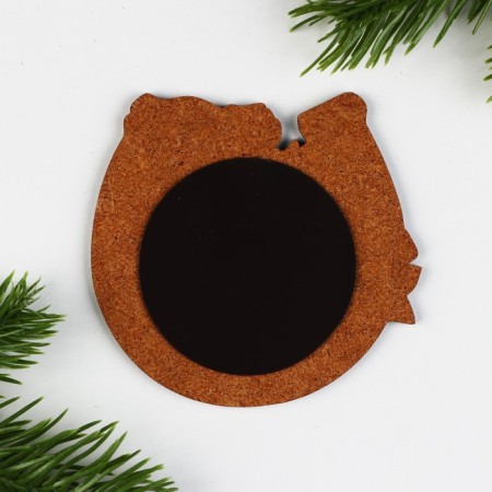 Wooden magnet "Successful New Year", 8 x 7.9 cm-1