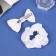Hair set "Schoolgirl" (elastic band 10 cm, clamp 8 cm) classic, white