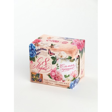 Gift set "Since March 8: the best": a mug of 300 ml., Tea 50 g-2