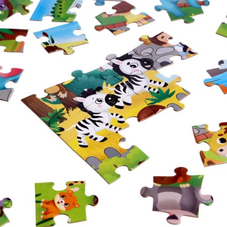 Puzzle with a flashlight "Funny Zoo", 88 details-6