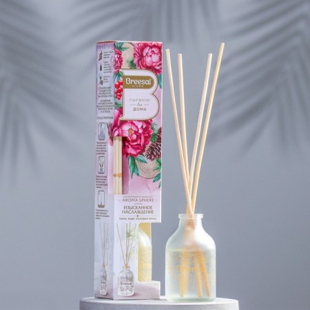 Diffusor for home, aromatic perfume, flavor with sticks, Breesal. Aroma Sphere, 40 ml, exquisite pleasure