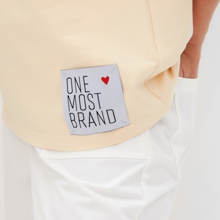 T -shirt Women's oversize Minaku: One Most Brand Milk color, size 46-3